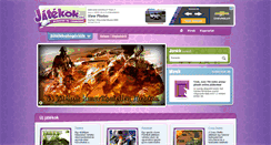 Desktop Screenshot of jatekok.com