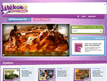 Tablet Screenshot of jatekok.com